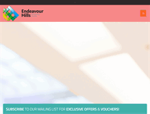 Tablet Screenshot of endeavourhillsshopping.com.au